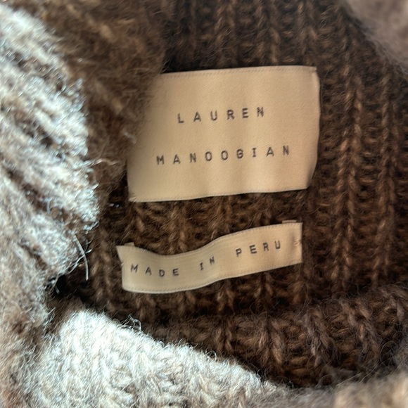 Lauren Manoogian Rib Split Turtleneck Sweater - Picture 2 of 8